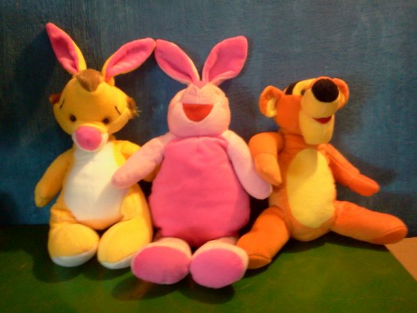 TRIO DE PELÚCIAS AMIGOS DO POOH