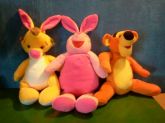 TRIO DE PELÚCIAS AMIGOS DO POOH